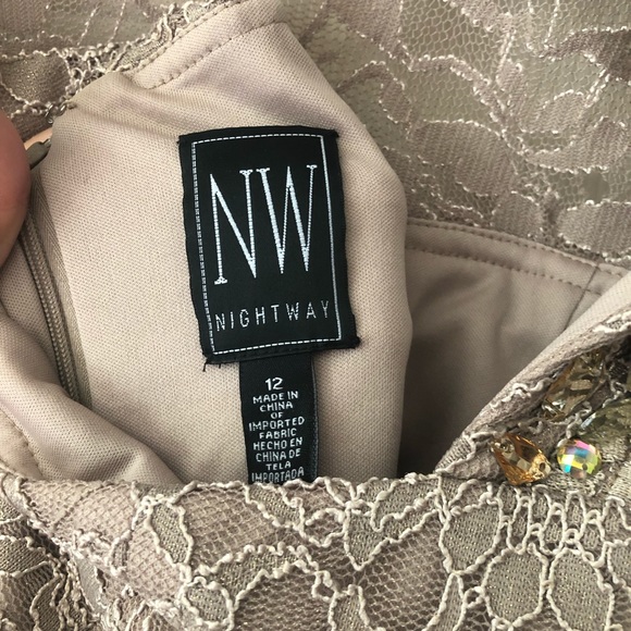 INC NightWear - beige/nude gown - SIZE 12 - Picture 7 of 7